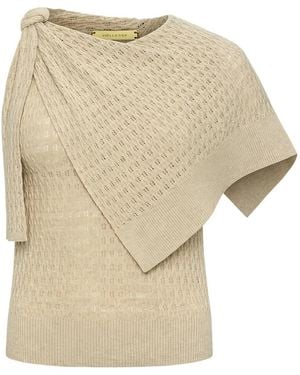 Hellessy Dove Knot-Detail Jumper - Natural