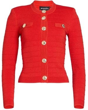 retroféte Chaqueta con botones dorados - Rojo