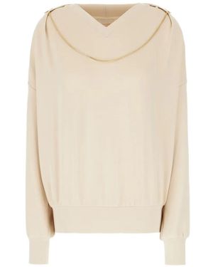 Danamé Sudadera Con Cuello En V - Blanco