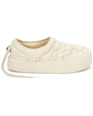 Palm Angels Snow Puff Low-Top Sneakers - Natural