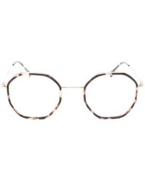 Gigi Studios Karol Brille Mit Geometrischem Gestell - Natur