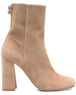 Fabiana Filippi Stiefel Mit Blockabsatz 95Mm - Natur
