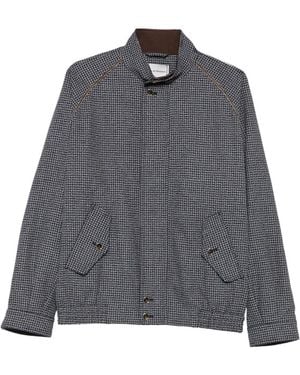 Drole de Monsieur Houndstooth-Patterned Jacket - Grey