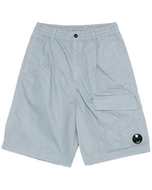 C.P. Company Micro-Reps Boxy Lens Shorts - Blue