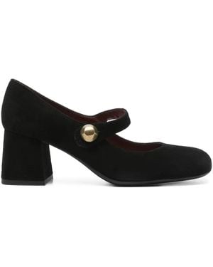 Roberto Festa 60Mm Ferin Block-Heel Mary Jane Pumps - Black