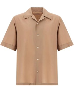 Herno Bowling-Collar Shirt - Natural