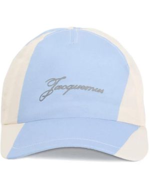 Jacquemus Baluchon Logo-Embroidered Baseball Cap - Blue