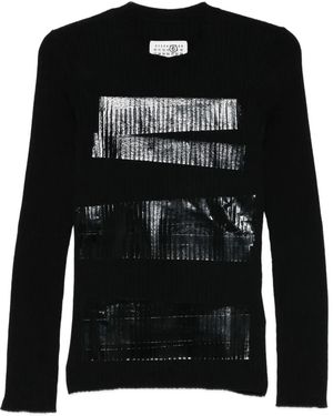 MM6 by Maison Margiela Round-Neck Jumper - Black