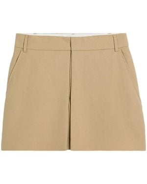 Ami Paris Panelled Mini Skirt - Natural