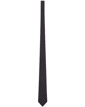 Saint Laurent Tie - White