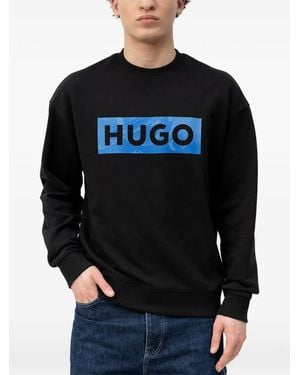 HUGO Logo-Print Sweatshirt - Black