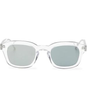 Thom Browne Rectangle-Frame Sunglasses - White