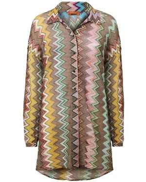 Missoni Zig-Zag Patterned Blouse - Natural