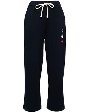 Joshua Sanders Pixel-Appliqué Track Trousers - Blue