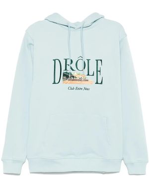 Drole de Monsieur Le Hoodie Tennis Court パーカー - グレー