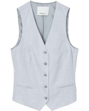 3.1 Phillip Lim Built-In Bra Waistcoat - Blue