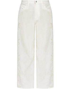 Zadig & Voltaire Embroidered Trousers - White