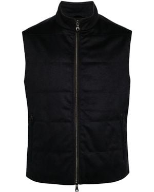 N.Peal Cashmere Belgravia Weatherproof Gilet - Black