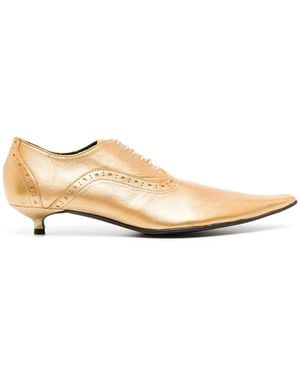 Comme des Garçons Brogues A Punta Con Tacco Kitten - Neutro