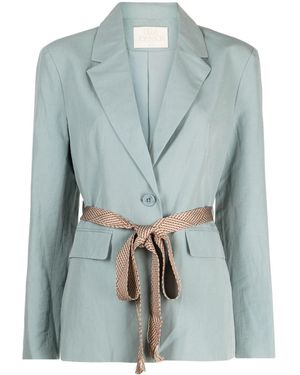 Ulla Johnson Ellery Belted Blazer - Blue