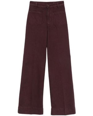 Victoria Beckham Vaqueros Anchos Alina - Morado