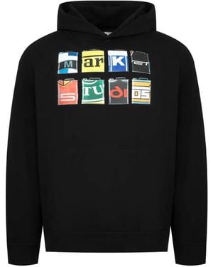 Market Printed Hoodie - Black