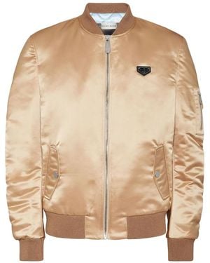 Philipp Plein Top Gun ボンバージャケット - ナチュラル