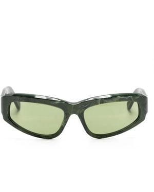 Retrosuperfuture Motore Rectangle-Shape Sunglasses - Green