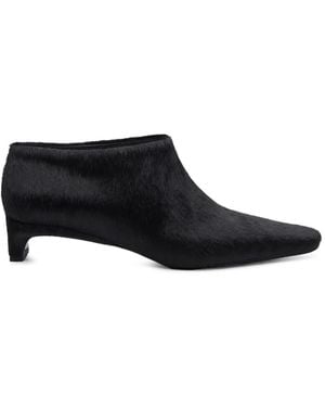 Loulou de Saison Botines Anok Con Puntera Cuadrada - Negro