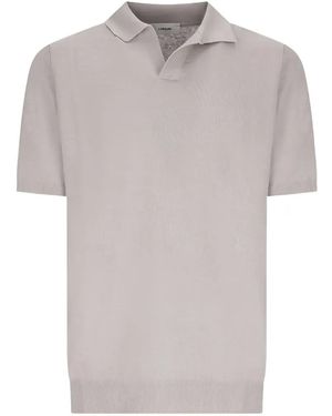 Lardini Polo-Neck T-Shirt - Grey