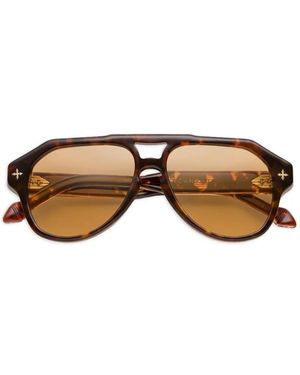 Dyrka Geometrische Sonnenbrille - Braun