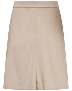 P.A.R.O.S.H. Pleated Tailored Shorts - Natural