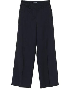 Manuel Ritz Pressed-Crease Trousers - Blue