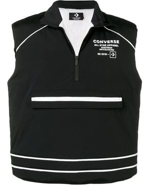 Converse Bodywarmer Met Logo - Zwart