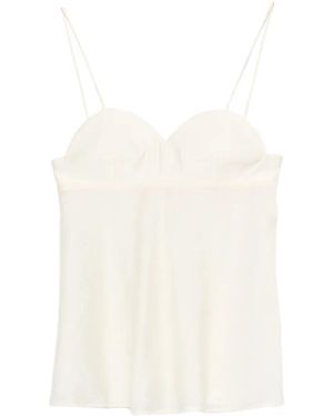 Cordera Sweetheart-Neck Spaghetti-Strap Top - White