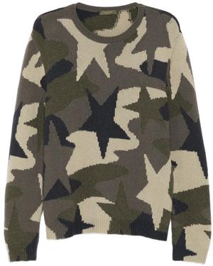Valentino Garavani Camouflage knit sweater - Verde