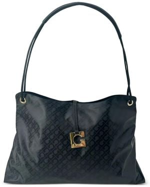 Gherardini Schultertasche Mit Monogramm-Print - Blau