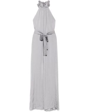 MOUTAKI Maxikleid aus Satin - Weiß