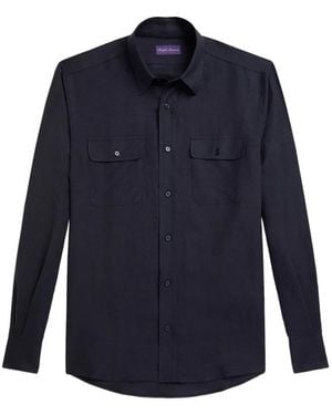 Ralph Lauren Linen-Blend Shirt - Blue