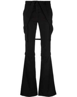 ANDREADAMO Detachable-Leg Cargo Trousers - Black