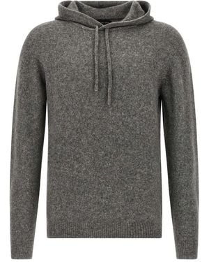 Roberto Collina Knitted Hoodie - Gray