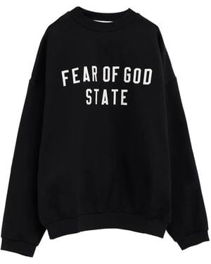 Fear Of God Felpa Con Applicazione - Nero