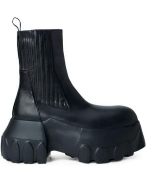 Rick Owens Beatle Mega Tractor Boots - Blue