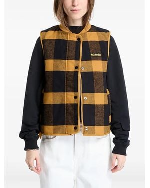 Columbia Reversible Checked Vest - Black