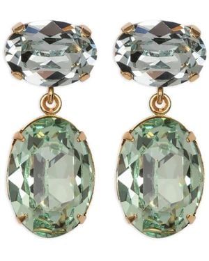 Jennifer Behr Orecchini Ovali Lenora - Verde