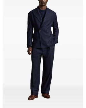 Polo Ralph Lauren Heyworth Chalk-Stripe Flannel Suit - Blue