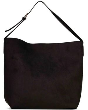 THEMOIRÈ Cabas À Effet Daim - Noir