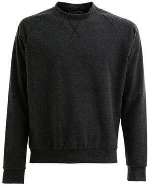 Cruna Bel Air Raglan-Sleeve Sweatshirt - Black