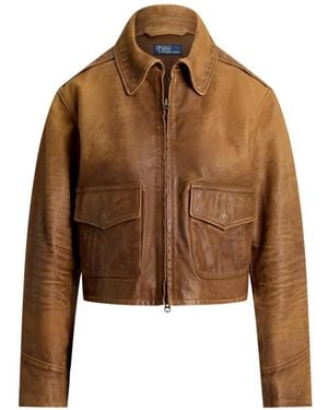 Polo Ralph Lauren Lederjacke - Braun