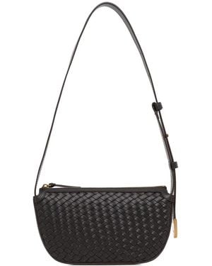 Sessun Amo Leather Cross Body Bag - Black